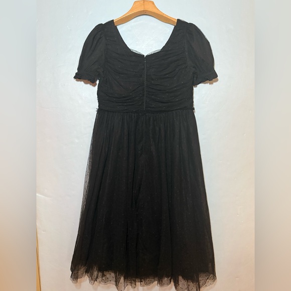 IVY CITY Co Black Dress Womens M / L the Gala Dress Tulle Wedding Cocktail - Picture 3 of 14